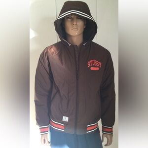 Stussy Authentic Gear Water Resistant Windbreaker Jacket Size M